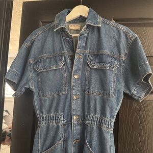 denim jumpsuit
